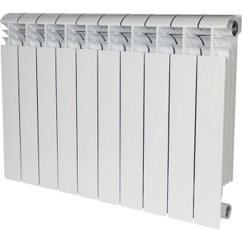 VEGA 500 10 секций радиатор алюминиевый боковое подключение (белый RAL 9016)