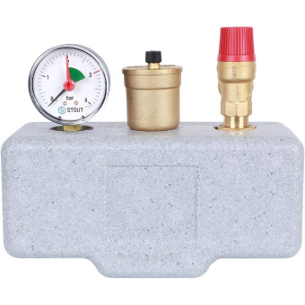 STOUT SVS-0004 Группа безопасности котла (до 50 кВт) (в теплоизоляции)