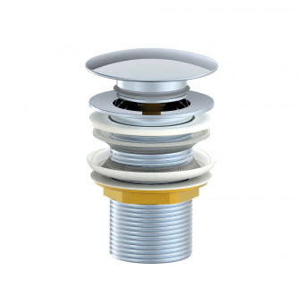 Донный клапан для раковины WONZON & WOGHAND, Хром (WW-88SS02-CR)