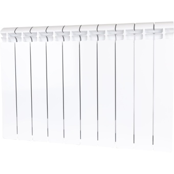 ALPHA 500 10 секций радиатор биметаллический боковое подключение (белый RAL 9016)