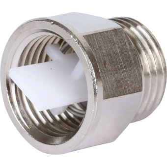 STOUT Клапан отсекающий, обратный, 1/2" никель