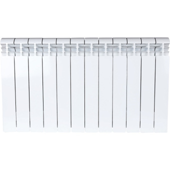 VEGA 500 12 секций радиатор алюминиевый боковое подключение (белый RAL 9016)