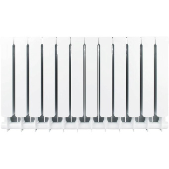 STOUT Space 500 12 секций радиатор биметаллический боковое подключение RAL9016