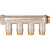 STOUT SMB 6210 341204 STOUT Коллектор с шаровыми кранами 3/4", 4 отвода 1/2" (красные ручки)