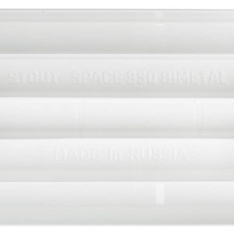 STOUT Space 350 4 секции радиатор биметаллический боковое подключение RAL9016