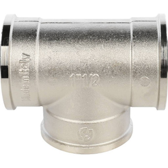 STOUT Тройник ВВ никелированный 1"1/2