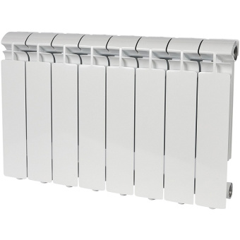 ALPHA 350 8 секций радиатор алюминиевый боковое подключение (белый RAL 9016)