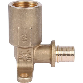 STOUT Угольник настенный с длинным нарезным патрубком 16-Rp 1/2"