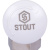 STOUT Клапан термостатический угловой, 1/2" х 3/4"ЕК