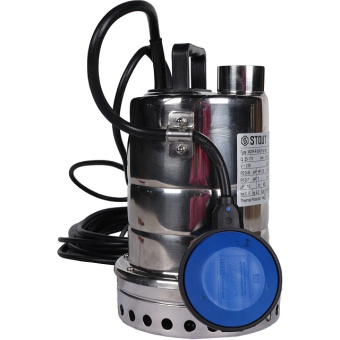 STOUT SPD-0001-200450 Насос дренажный с поплавком, кабель 10 м, 230V, Q=170 л/мин, H=8,8 м