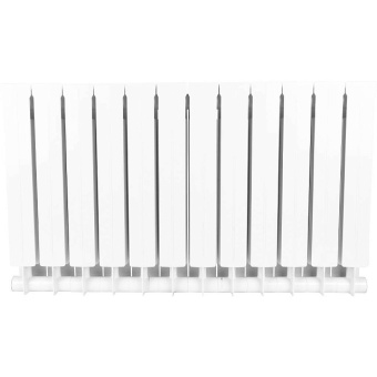 STOUT STYLE 500 12 секций радиатор биметаллический боковое подключение (белый RAL 9010)