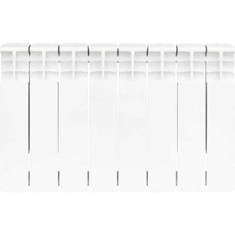 STOUT Space 350 8 секций радиатор биметаллический боковое подключение RAL9016