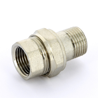 Разъемное соединение НВ никелированное с прокладкой O-ring UNI-FITT 1/2" прямое