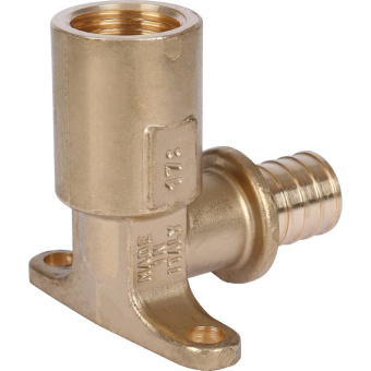 STOUT Угольник настенный с длинным нарезным патрубком 20-Rp 1/2"