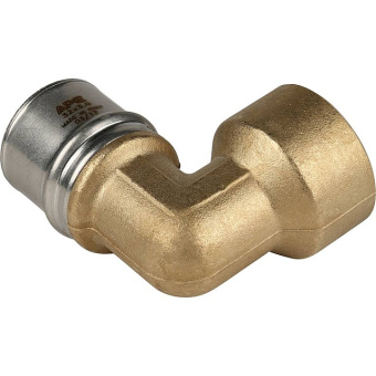 STOUT Угольник-переходник с внутренней резьбой 1"х32 для металлопластиковых труб прессовой